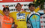 Das Siegerpodest der Tour de Suisse 2008: Anton, Kreuziger, Klöden